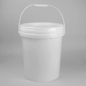 China Transparent Small Plastic Round Custom Printed Bucket With Lid on sale