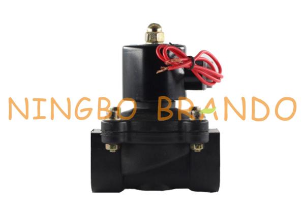 2 Way Normally Closed Plastic Water Solenoid Valve 1 1/2'' 12V 24V DC 110V 220V