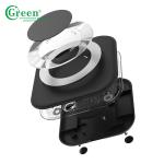 Black / White Fast Wireless Mobile Charger , Wireless Charging Pad PC ABS CE FCC