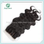 Silk top closure5''x5'' malaysian virgin hair natural color body wave 10''-24''L