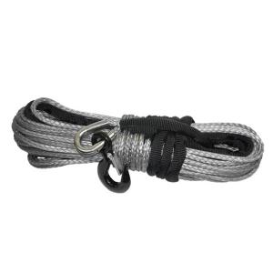 Quality 12mm*30m Harbor Freight Winch Rope With Hook , Offroad Nylon Winch Cable wholesale