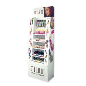 Quality Cosmetic Nail Polish Stand Cardboard Free Standing Nail Polish Rack wholesale