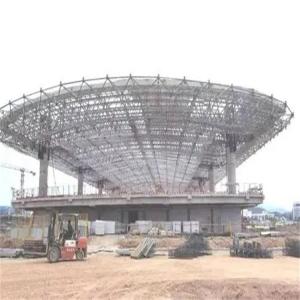 Quality Q345 Triple Layer Grid Space Frame 300m Stadium Roof Construction Painting wholesale