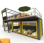 Outdoor Restaurant Cafe Bar Container House 40FT Modern Design with Galvanized