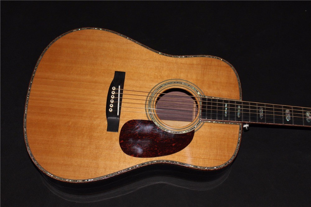 AAAA all solid dreadnought guitars customize D-45 handmade amazing acoustic guitar