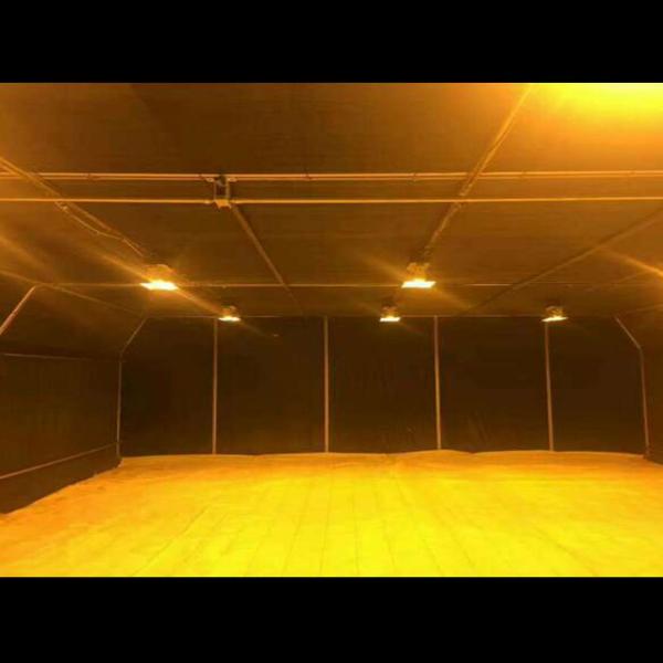 2.8-3.5m Roof Height Blackout Light Deprivation Greenhouse for Herbs Tomato and
