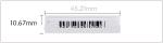Retail stores 58Khz am label eas dr label roll blank label sticker