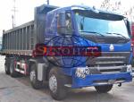 12 Wheelers 4 Axle Dump Truck , LHD RHD HOWO A7 Strengthened 8x4 Tipper Truck