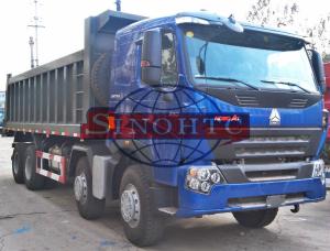 Quality 12 Wheelers 4 Axle Dump Truck , LHD RHD HOWO A7 Strengthened 8x4 Tipper Truck wholesale