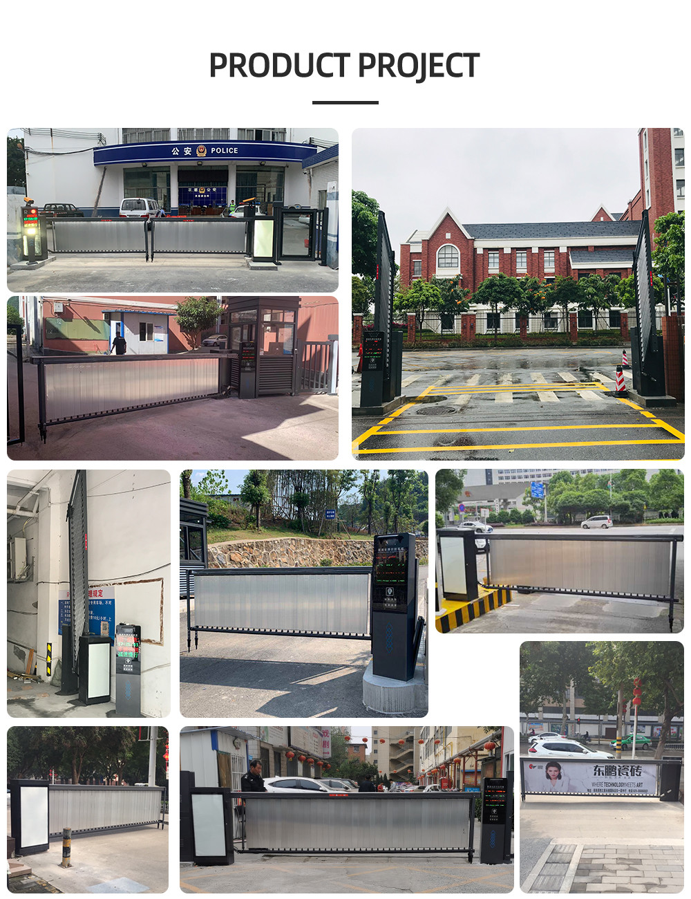 Automatic Boom Manual Clutch 3.5m Vehicle Barrier Gate Road Access Controller