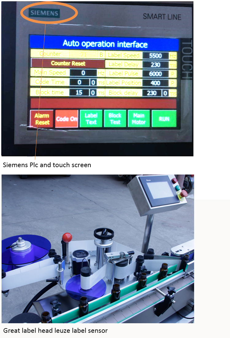 China Manufacturing Fully Automatic Round Bottle Self-adhesive Labeling Machine
