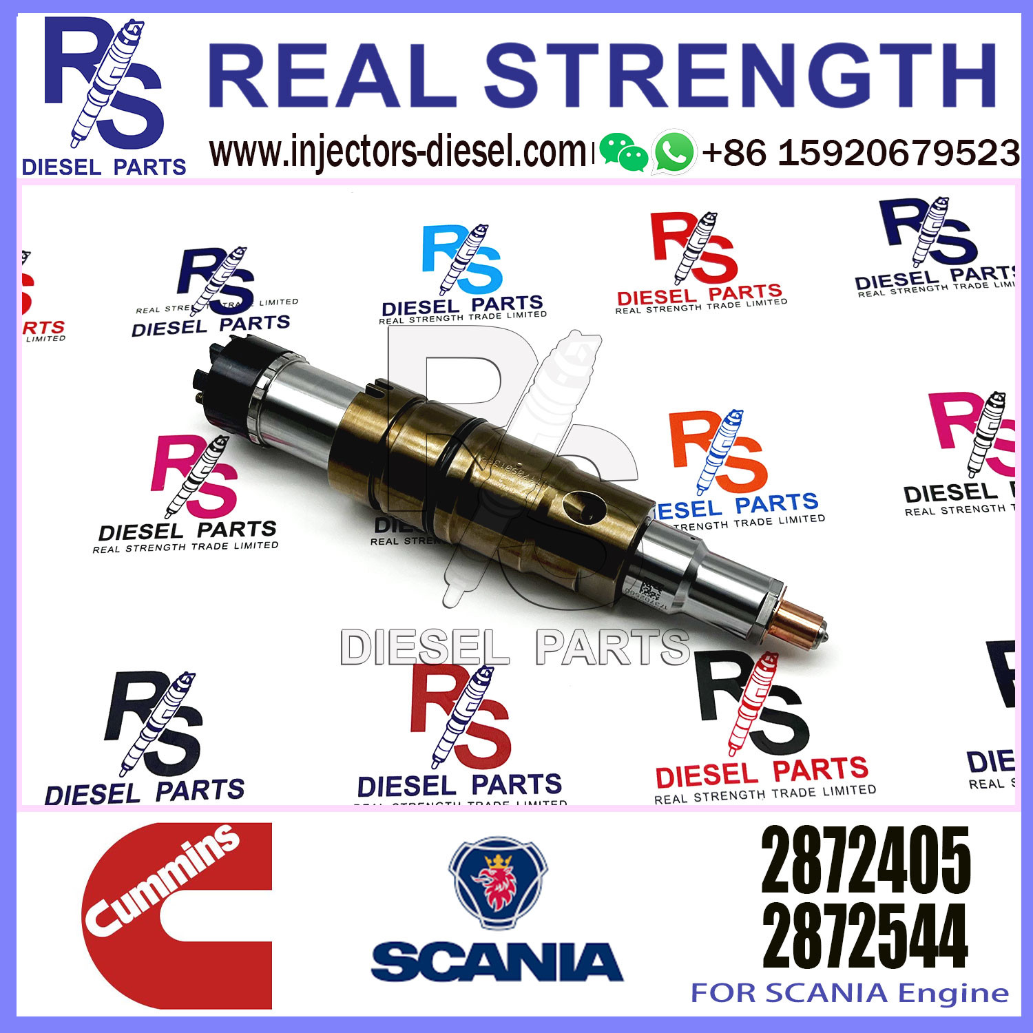 Diesel Common rail fuel injector 2872405 2872544 2894920 2897320 for SCANIA Excavator DC09 DC13 DC16