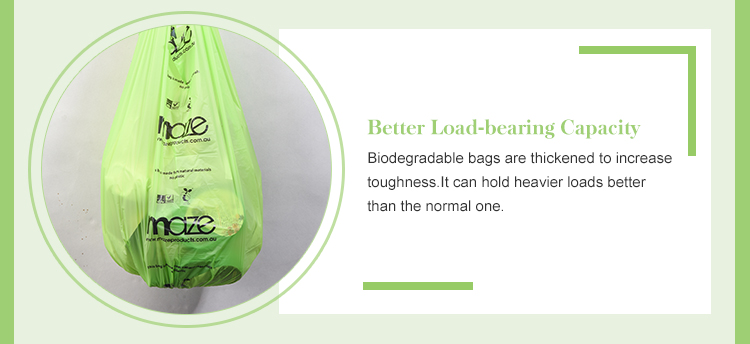Custom Compost Poly Bag for Household Products Biodegradable Rubbish and Garbage Bags