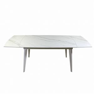 Quality Square Metal Base Dining Room Table Powder Coated For Home Restaurant wholesale