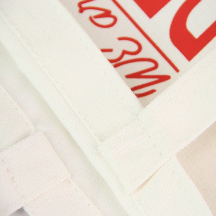 Promotional Blank White 100% Cotton Printed Reusable Shopping Bags With Handles