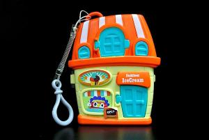 Quality 4 Inch Height Plastic Toy Figures Ice Cream House Shape For Storage Little Figure wholesale