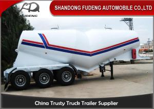 Quality 55cbm 3 Axle Dry Bulk Cement Truck Powder Transport Tanker Semi Trailer for Uganda wholesale
