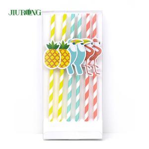Quality Straight Tube Biodegradable Paper Straw 60mm length Customized logo wholesale