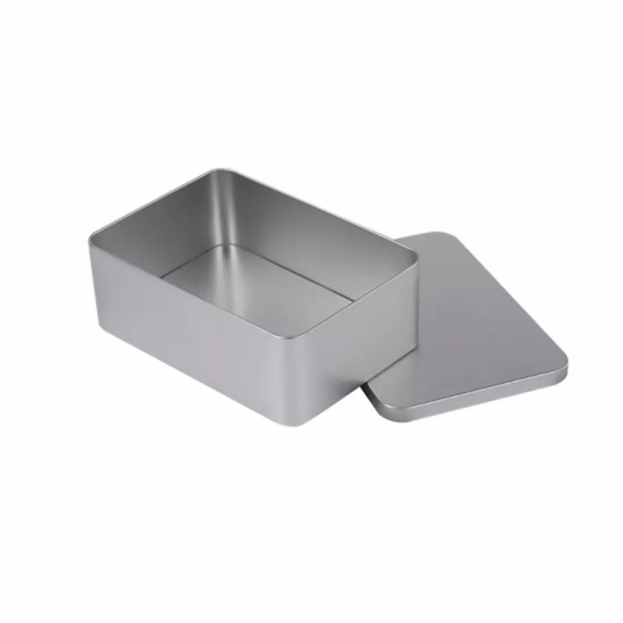 Stocks Food Graded Rectangular Metal Tinplate Tin Box With Customized Printing