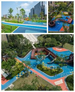 Quality Safe EPDM Rubber Flooring Athletic Playground UV Resistant High Flexibility wholesale
