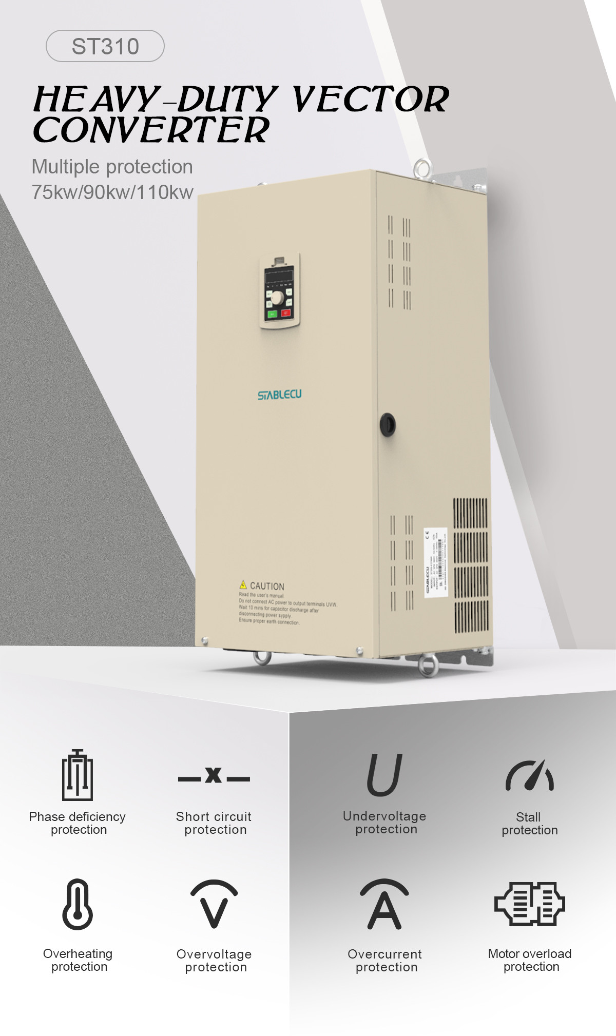 75KW 90KW 110KW 630KW Frequency Inverter Variable Speed Drive