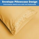 NO Filling Luxury Embroidery Pillowcases for Bedroom Extra Soft Brushed