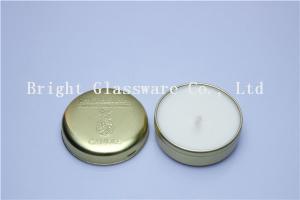 Quality Custom Gold Candle Jars Tinplate With Custom Emboss Logo wholesale