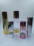 Special 15ml 30ml 50ml gold frosted vacuum skin care silver chambercosmetic