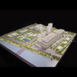ODM Scale Plastic Architectural Models Maquette HUAYI 1:500 Industrial Park