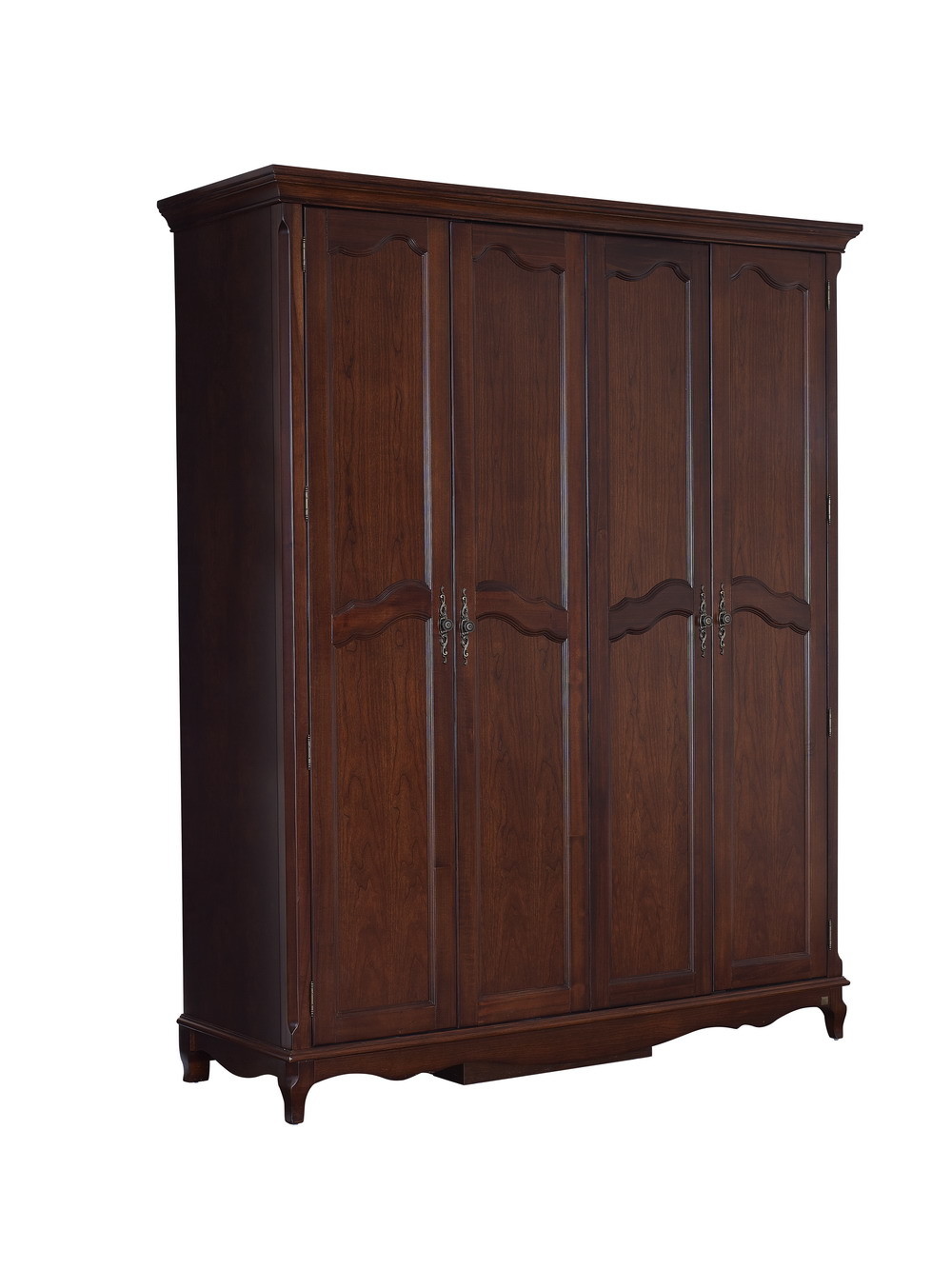 Rubber Wood bedroom Furniture good quality Headboard Bunk bed 1.8 /1.5 M with Cloth cabinet for leisure hotel interior