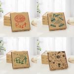 Customized Paper Food Grade Packaging Oilproof Pizza Packaging Box 24x24x4.5cm