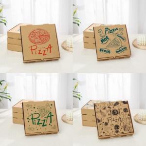 Quality Customized Paper Food Grade Packaging Oilproof Pizza Packaging Box 24x24x4.5cm wholesale