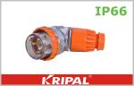 Orange 56 Series 500V Angled IP66 Plugs / Outdoor Plug Customized