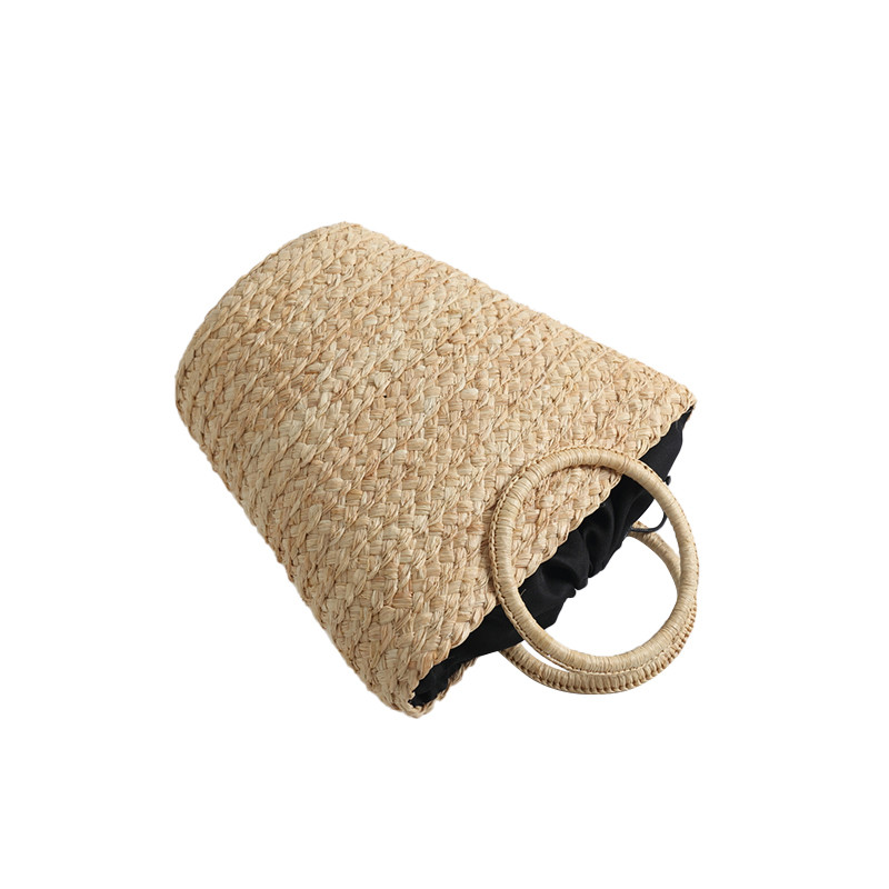 Purse Rattan Lafite Straw Bucket Personalised Womens Bags Crochet Woven