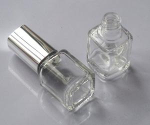 Quality Empty glass nail polish bottle with cap and brush wholesale