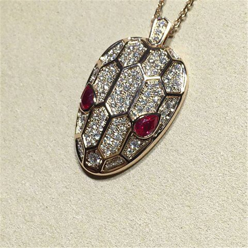 Bi Serpenti series Snakeheads Necklace 18k gold white gold yellow gold rose gold diamond necklace