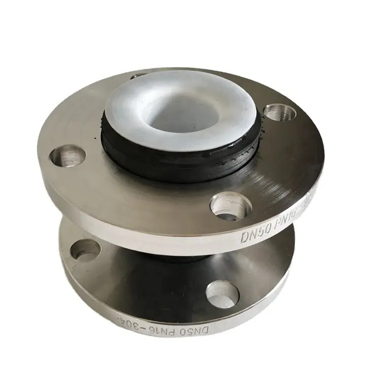 ANSI 150LB Galvanized Flange Single Arch Compensator PTFE Connection Flexible Rubber Joint