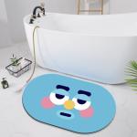 Oval Expression Bathroom Waterproof Carpet Indoor Entrance Mat 40*60cm 45*70cm