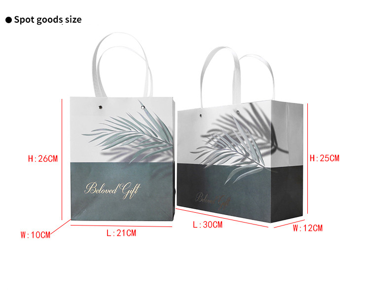 Beautiful Custom Printed Gift Bags Smooth Customized Logo With Flat Handle