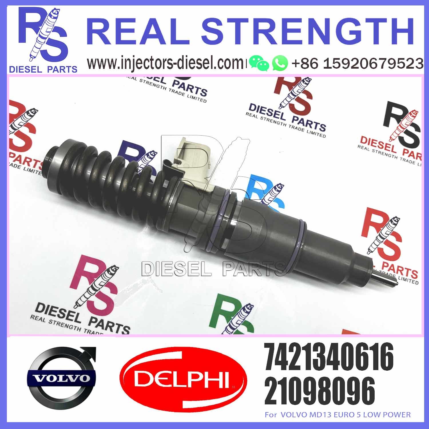 Diesel Fuel Injector 21371679 7421340616 21340616 85003268 BEBE4D25001 For V-O-L-V MD13 EURO 5 LOW POWER