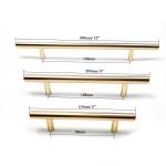 OEM 96mm Stainless Steel Gold Kitchen Cabinet Handles With Screws