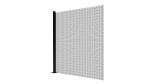 Anti Cut High Security Mesh Fence Clear View Sliding Gate 358 Wire Anti Climb