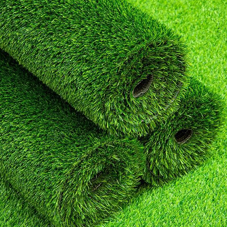 Wholesale Outdoor Natural Green Artificial Grass Turf Rug 2*25m Customizable For Garden Carpet