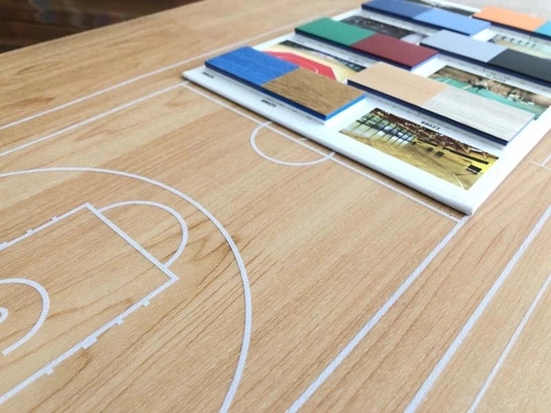 Plastic PVC Badminton Sport Flooring Mat In Roll Manufacture Factory
