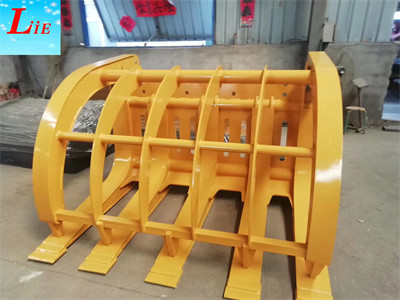 China wheel loader attachment manufacturers and supplie log grab for wheel loader