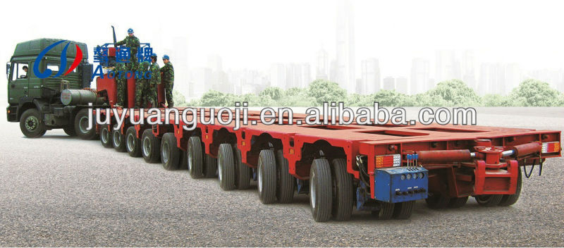 Hydraulic Steering Axle Trailer for Transporting Overweight and Heavy Cargo Loads