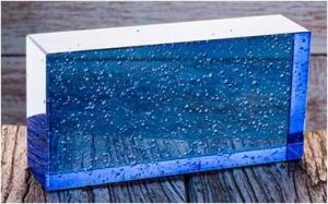 Quality Colored Glass Bricks Wall Tough Clear Solid For Building Interior Decoration wholesale