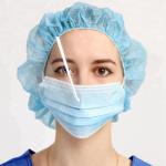 Anti Bacteria Hygiene Face Mask , Easy Wearing Triple Layer Mask With Shield
