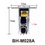 CE Metal Automatic Door Bottom Seals 32-14*34mm Aluminium Weather Strips