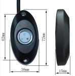 8 Pods Bluetooth 9W 4x4 Multicolor Rock Lights